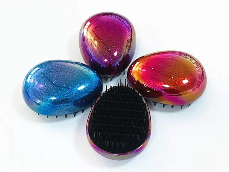 فرشاة شعر صغيرة لفك تشابك الشعر على شكل بيضة